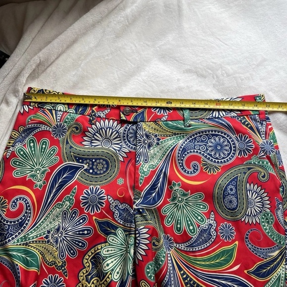 Loudmouth Golf Paisley Red Shorts Mens Size 38 - Picture 6 of 10